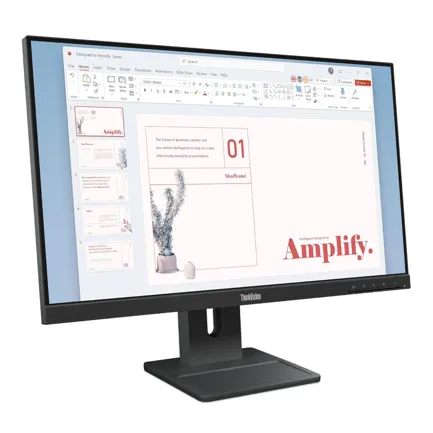 Lenovo Monitor E24-40(A25238Fe0) 23.8 Hdmi (MPN 64BAMAR1LA, Monitores) img-1