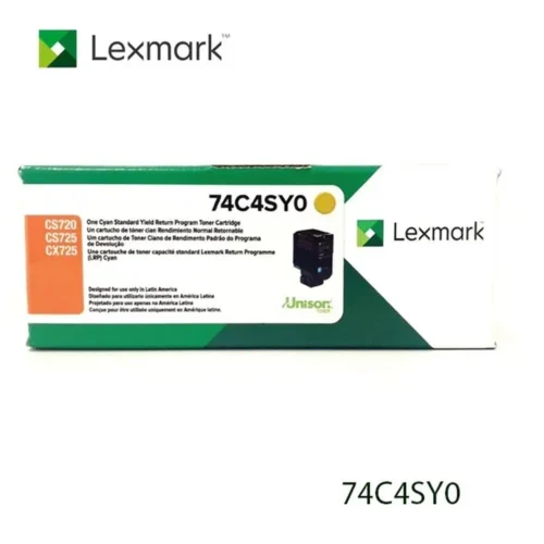 Cartucho Tóner Lexmark Amarillo, 7000 Páginas, Programa Devolución (MPN 74C4SY0, Suministros para impresoras) img-1