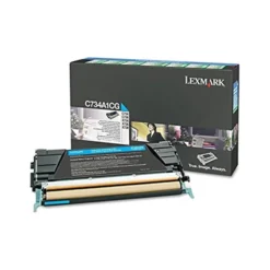 Lexmark Cyan Toner Cartridge 6K (MPN C734A1CG, Suministros para impresoras) img-1