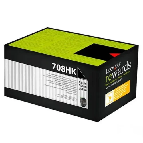 Lexmark Tóner 708Hk Negro Alto Rendimiento P/ Cs310/Cs410/Cs510 (MPN 70C8HK0, Suministros para impresoras) img-1