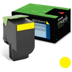 Lexmark toner amarillo, 3.000pag (MPN 80C8HY0, Suministros para impresoras) img-1