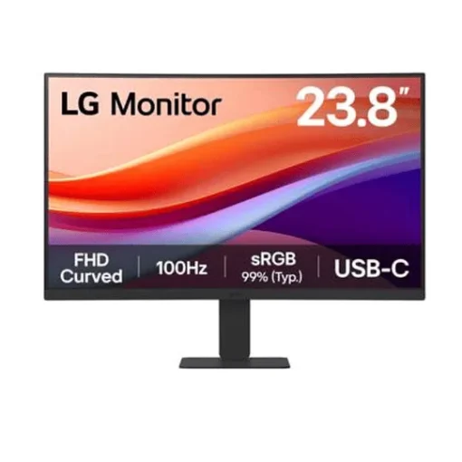Lg Monitor Curved Screen 23.8" 1980 X 1080 Va Hdmi / Usb-C (MPN 24U421A-B, Monitores) img-1