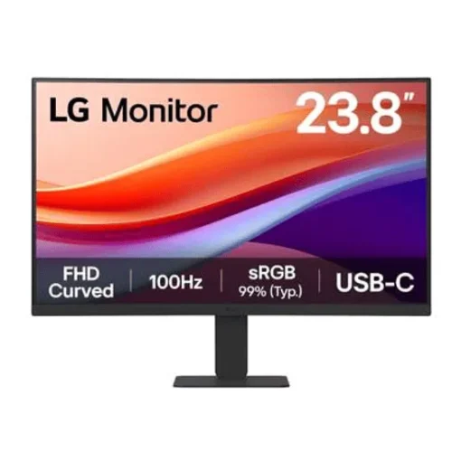 Lg Monitor Curvo 24 Inches Fhd 100Hz 5Ms (MPN 24U421A-BQ, Monitores) img-1