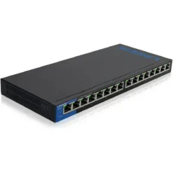Linksys Business Switch Unmanaged 16 X 10/100/1000 Desktop, Wall-Mountable Ac (MPN LGS116, Switches de red) img-1