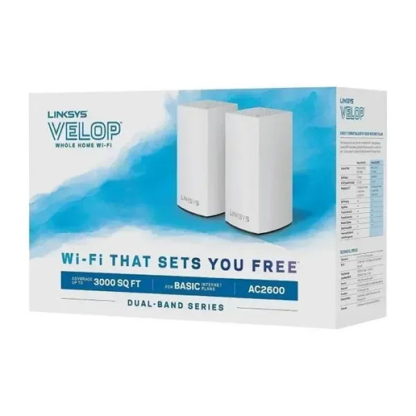 Linksys Sistema Wi-Fi En Malla Velop De Doble Banda 2 Nodos WHW0102 img-1