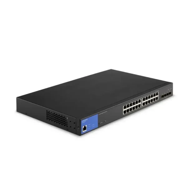 Linksys Switch Gigabit Ethernet, 24 Puertos 10/100/1000Mbps Poe + 4 Puertos LGS328MPC