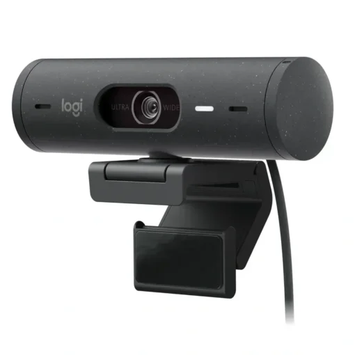 Cámara Web Logitech Brio 500, 1080p, micrófono, USB-C, corrección luz (MPN 960-001412, Webcam) img-1