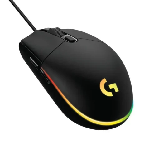 Logitech Mouse Gamer G203 Rgb Lightsync 6 Botones Programables 8.000 Dpi Negro 910-005793