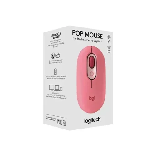 Logitech Mouse Inalámbrico Pop, 4 Botones, 4.000 Dpi 910-006551