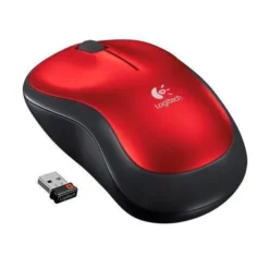 Logitech Mouse M185 Usb Óptico 3 Botón(Es) Rojo 1 Paquete(S) Inalámbrico 1000 910-003635 img-1