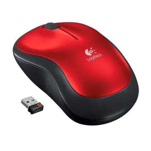 Mouse Inalámbrico Logitech M185, Óptico, 1000DPI, USB, Rojo (MPN 910-003635, Mouses) img-1