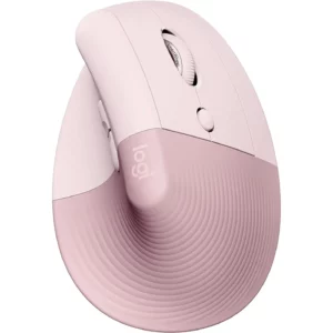 Logitech Mouse Lift Vertical Ergonomic (Bluetooth/ Dongle Usb, 4.000Dpi, Rosado 910-006472