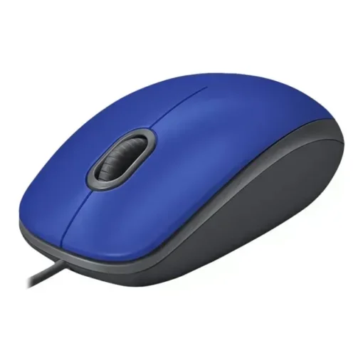 Logitech Mouse M110 Silent Azul conn cable Usb 910-006662 img-1