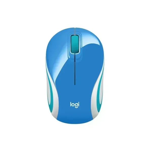 Logitech Mouse M187 Radiofrecuencia Usb Óptico 3 Botón(Es) Azul Inalámbrico 1000 910-005360