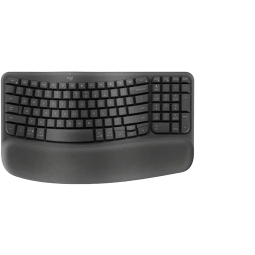 Logitech Teclado Ergonómico Inalámbrico Wave Keys, Reposamanos Acolchado 920-012278