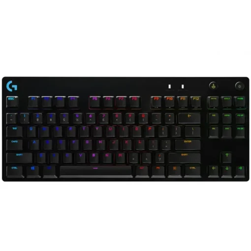 Logitech Teclado Gamer G Pro Rgb, Mecánico, Switch Gx Azul, Alámbrico, Negro 920-009388