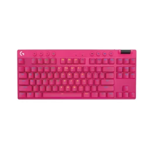 Logitech Teclado Gamer Pro X TKL Lightspeed Magenta Inalambrico 920-012154