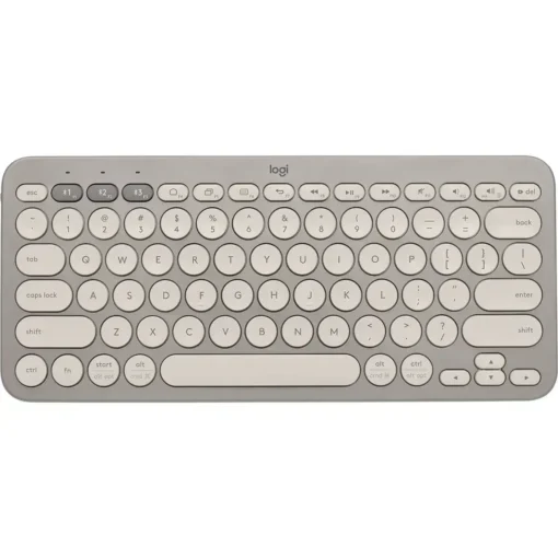 Logitech Teclado K380, Inalámbrico, Bluetooth, Arena, Distribución Español (MPN 920-011149, Teclados) img-1