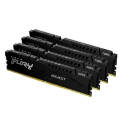 Memoria RAM 128GB (Kit 4x32GB) DDR5 5600MT/s CL40 Kingston Fury Beast Black KF556C40BBK4-128