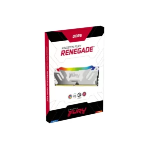 Memoria RAM 16GB 6400MT/s CL32 DDR5 Kingston Fury Renegade White RGB KF564C32RWA-16