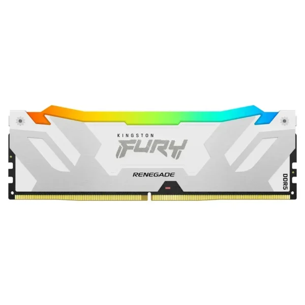 Memoria RAM 16GB 7200MT/s CL38 DDR5 Kingston Fury Renegade White RGB KF572C38RWA-16 img-1