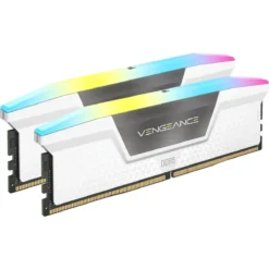 Memoria RAM 32GB (2 x16GB) DDR5 5200MT/s CL40 Corsair Vengeance RGB White (MPN CMH32GX5M2B5200C40W, Memorias RAM para PC) img-1