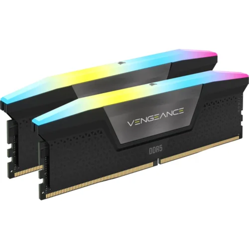 Memoria RAM 32GB (2x 16GB) DDR5 5600MT/s CL40 Corsair Vengeance RGB Black CMH32GX5M2B5600C40K