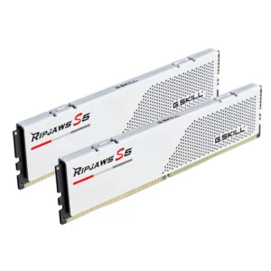 Memoria RAM 32GB (2x16GB) 6000MT/s CL30 DDR5 G.SKill Ripjaws S5 White, Intel XMP F5-6000J3040F16GX2-RS5W