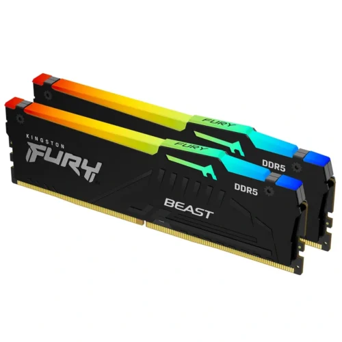 Memoria RAM 32GB (2x16GB) 6000MT/s CL30 Kingston Fury Beast Black RGB (AMD Expo) (MPN KF560C30BBEAK2-32, Memorias RAM para PC) img-1