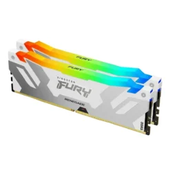 Memoria RAM 32GB (2x16GB) 6000MT/s CL32 DDR5 Kingston Fury Renegade White RGB (MPN KF560C32RWAK2-32, Memorias RAM para PC) img-1