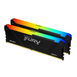 Memoria RAM 32GB (2x16GB) DDR4 3200MT/s CL16 Kingston Fury Beast RGB KF432C16BB2AK2/32