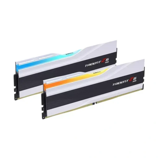 Memoria RAM 64GB (2x32GB) 6400MT/s CL32 DDR5 G.Skill Trident Z5 White RGB (XMP) (MPN F5-6400J3239G32GX2-TZ5RW, Memorias RAM para PC) img-1