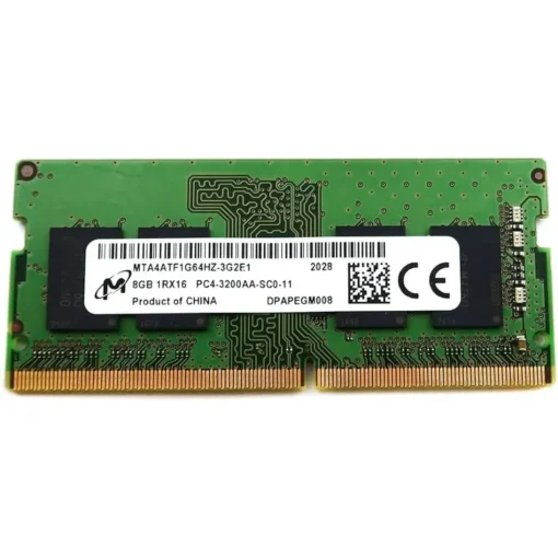 Memoria RAM 8GB 3200MHz DDR4 SODIMM (PC4-25600) (MPN MTA4ATF1G64HZ-3G2F1, Memorias RAM para PC) img-1