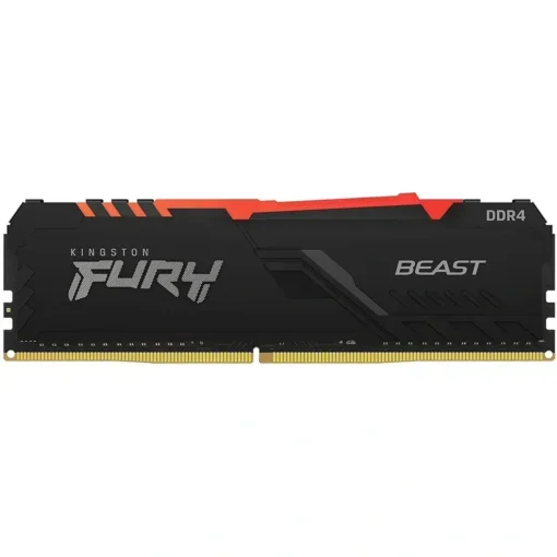 Memoria RAM 8GB 3600Mhz Kingston Fury Beast RGB DDR4 CL17 (MPN KF436C17BBA/8, Memorias RAM para PC) img-1