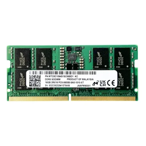 Memoria RAM Micron 16GB 5600MHz DDR5 SODIMM (MPN MTC8C1084S1SC56BD1, Memorias RAM para PC) img-1