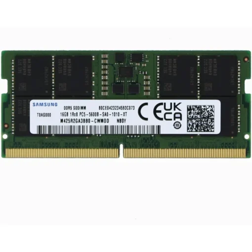 Memoria RAM Samsung 16GB (1x16GB) DDR5 5600MHz PC5-44800 SODIMM 1Rx8 CL46 1.1v (MPN M425R2GA3BB0-CWM, Memorias RAM para PC) img-1