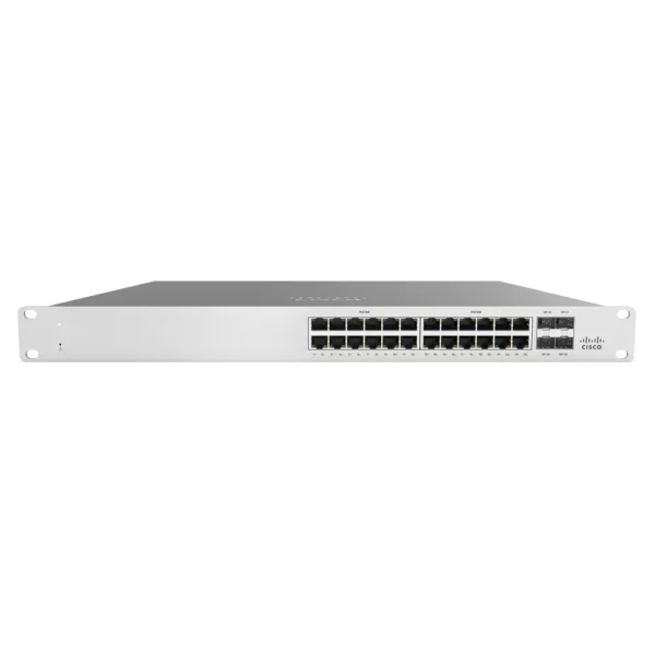 Meraki Switch Cisco Ms120-24P, 24 Puertos 10/100/1000Mbps + 4 Puertos Sfp, 56 MS120-24-HW