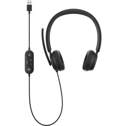 Microsoft Audifono Microfono Usb Wired Usb En/Sp Negro P/N (MPN 6ID-00012, Audífonos) img-1