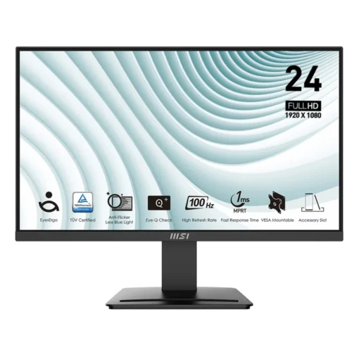 Monitor Gamer MSI 24" Panel VA Full HD, 100Hz, 1ms, D-Port + HDMI (MPN PRO MP2412, Monitores) img-1
