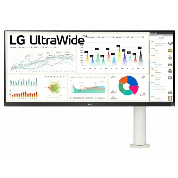 Monitor LG Ergo 34" QHD IPS UltraWide (2560 x 1080) 21:9 HDR 400 34WQ680-W