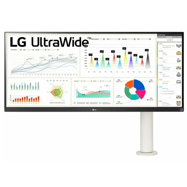 Monitor LG Ergo 34" QHD IPS UltraWide (2560 x 1080) 21:9 HDR 400 34WQ680-W img-1