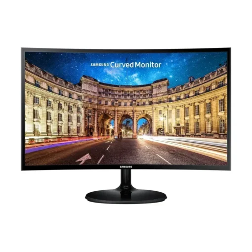 Monitor Samsung 24" Full HD Panel VA Curvo (1800R) EyeCare - HDMI, VGA (MPN LC24F390FHLXZS, Monitores) img-1