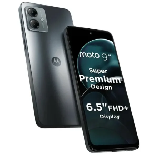 Motorola Celular Moto G14 De 6.5“ (Octacore, 4Gb Ram, 128Gb Internos, Gris PAYE0019CL