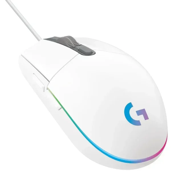 Mouse Gamer Logitech G203 LightSync Blanco 6 Botones 910-005794 img-1