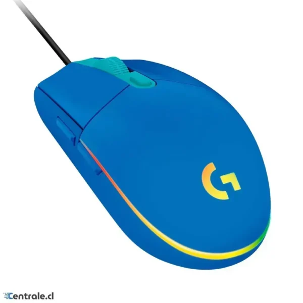 Mouse Gamer Logitech G203 Lightsync Óptico 6 Botones Azul 910-005795