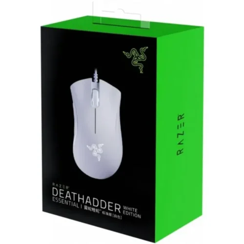 Mouse Gamer Razer Deathadder Essential, Blanco, 6400 DPI (MPN RZ01-03850200-R3M1, Mouses) img-1