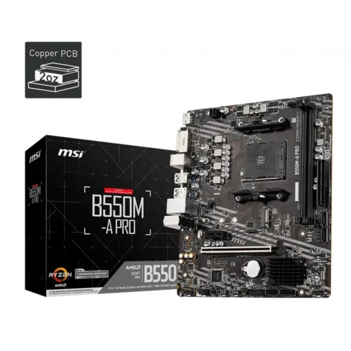 Placa Madre Micro ATX MSI , Socket AMD AM4, M.2 PCIe 4.0 (MPN B550M-A PRO, Placas madres para PC) img-1