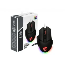 Msi Mouse Gamer Clutch Gm20 (Óptico, 6400Dpi, Rgb, 6 Botones, Negro (MPN CLUTCH GM20 ELITE, Mouses) img-1