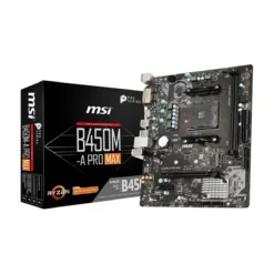 Msi Placa Madre Turbo M 2 Running AT PCI-E GEN 3 x4Am4 Ddr4 (MPN B450M-A PRO MAX, Placas madres para PC) img-1