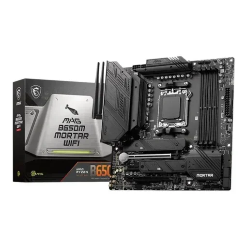 Msi Placa Madre , Ddr5, Am5, M-Atx, Usb 3.2 Gen 1, M.2 X2, Wi-Fi 6E (MPN MAG B650M MORTAR WIFI, Placas madres para PC) img-1
